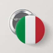 Italien - italienische Staatsflagge Button (Vorne & Hinten)