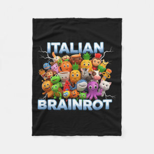 Italien Italienischer Brainrot Lustiger Meme Chara Fleecedecke