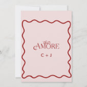 Italien | Italienisches Essen | Abendessen Probe Einladung (Rückseite)