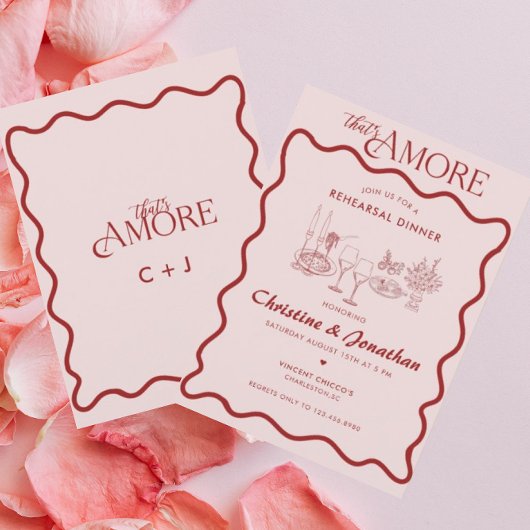 Italien | Italienisches Essen | Abendessen Probe Einladung