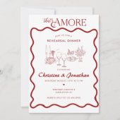 Italien | Italienisches Essen | Abendessen Probe Einladung (Vorderseite)