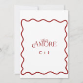 Italien | Italienisches Essen | Abendessen Probe Einladung (Rückseite)