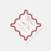 Italien | Italienisches Essen | Abendessen Probe Serviette (Ecke)