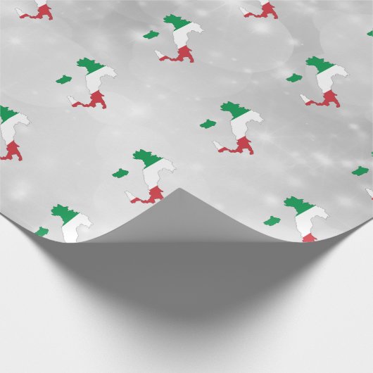 Italien - Italienisches Flag-Kartenpapier Geschenkpapier (Ecke)