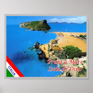 Italien - Kalabrien - Praia a Mare - Isola di Dino Poster