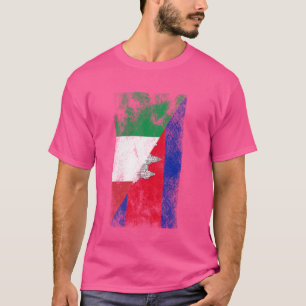 Italien Kambodscha Flaggen - Italienisches Kambods T-Shirt
