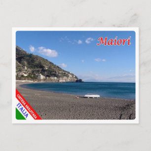 Italien - Kampanien - Amalfi Küste - Maiori Beach Postkarte