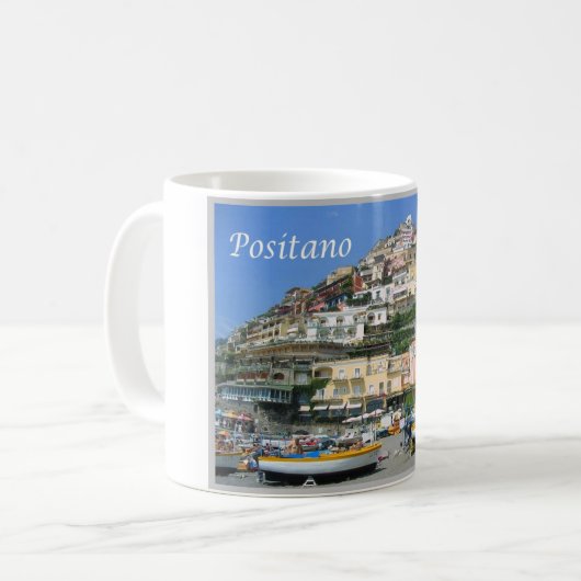 Italien - Kampanien - Amalfiküste - Positano - Kaffeetasse (Vorderseite Links)