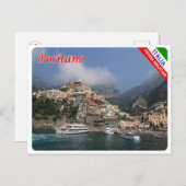 Italien - Kampanien - Amalfiküste - Positano - Postkarte (Vorne/Hinten)