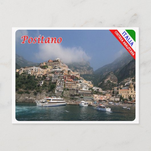 Italien - Kampanien - Amalfiküste - Positano - Postkarte (Vorderseite)