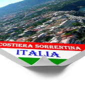 Italien - Kampanien - Amalfiküste - Poster (Ecke)