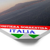 Italien - Kampanien - Amalfiküste - Poster (Ecke)