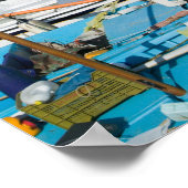 ITALIEN, Kampanien (Bucht von Neapel), CAPRI: Jach Poster (Ecke)