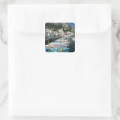 ITALIEN, Kampanien (Bucht von Neapel), CAPRI: Jach Quadratischer Aufkleber (Tasche)