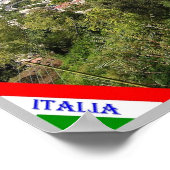 Italien - Kampanien - Capri - die Funicular - Poster (Ecke)