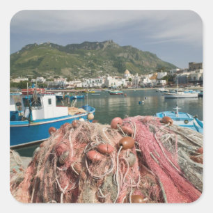 ITALIEN, Kampanien, (Golf von Neapel), ISCHIA, FOR Quadratischer Aufkleber