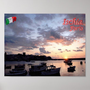Italien - Kampanien - Insel Ischia - Fori - Sonnen Poster