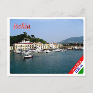 Italien - Kampanien - Insel Ischia - Hafen - Postkarte