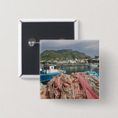 ITALIEN, Kampanien (Neapel-Bucht), ISCHIA, FORIO: Button (Vorne & Hinten)