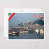 Italien - Kampanien - Neapel - Hafen - Postkarte (Vorne/Hinten)