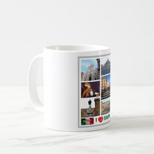 Italien - Kampanien - Neapel - I Liebe - Kaffeetasse (Vorderseite Links)