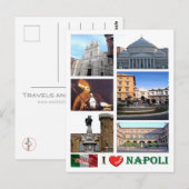 Italien - Kampanien - Neapel - I Liebe - Postkarte (Vorne/Hinten)