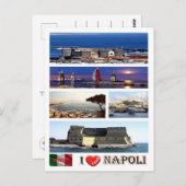 Italien - Kampanien - Neapel - I Liebe - Postkarte (Vorne/Hinten)