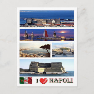 Italien - Kampanien - Neapel - I Liebe - Postkarte