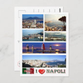 Italien - Kampanien - Neapel - I Liebe - Postkarte (Vorne/Hinten)