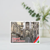 Italien - Kampanien - Neapel - Porta San Gennaro - Postkarte (Stehend Vorderseite)