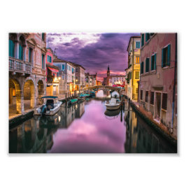 Italien Kanal Venedig Fotodruck
