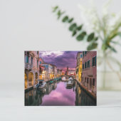 Italien Kanal Venedig Postkarte (Stehend Vorderseite)