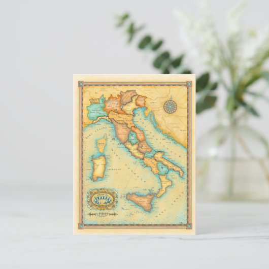 Italien Karte (Stehend Vorderseite)