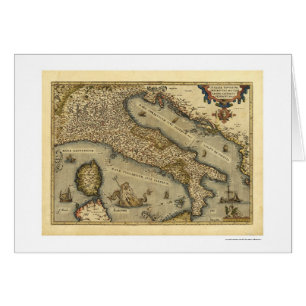 Italien-Karte durch Ortelius 1570