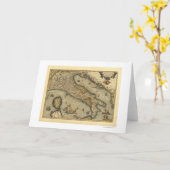 Italien-Karte durch Ortelius 1570 Karte (Gelbe Blume)