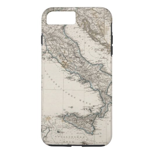 Italien-Karte durch Stieler Case-Mate iPhone Hülle (Rückseite)
