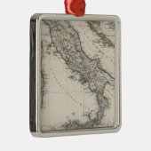 Italien-Karte durch Stieler Ornament Aus Metall (Rechts)