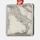 Italien-Karte durch Stieler Ornament Aus Metall (Links)