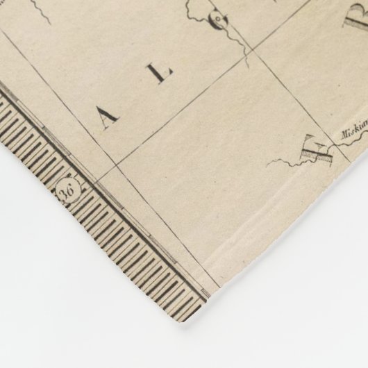 Italien-Karte Fleecedecke (Ecke)