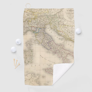 Italien-Karte Golfhandtuch