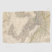 Italien-Karte Golfhandtuch (Horizontal)