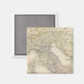 Italien Karte Magnet (Vorderseite/Rückseite)