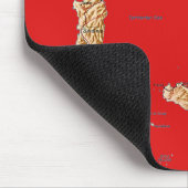 Italien-Karte Mousepad (Ecke)