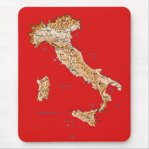 Italien-Karte Mousepad