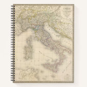 Italien Karte Notizblock (Vorderseite)