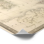 Italien Karte Poster (Ecke)