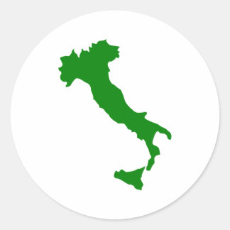 Italien Karte Runder Aufkleber