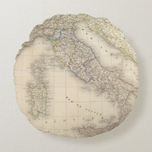Italien-Karte Rundes Kissen