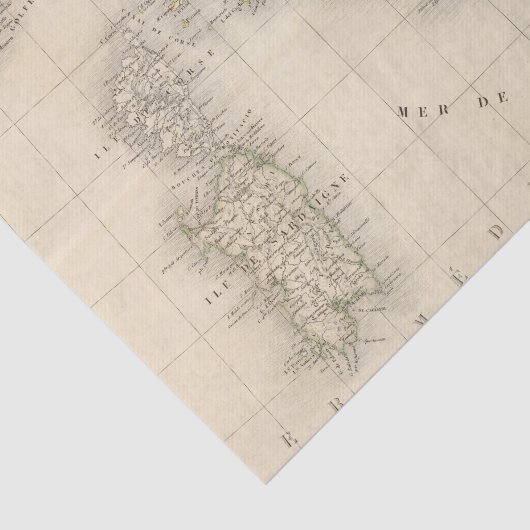 Italien-Karte Seidenpapier (Ausschnitt)