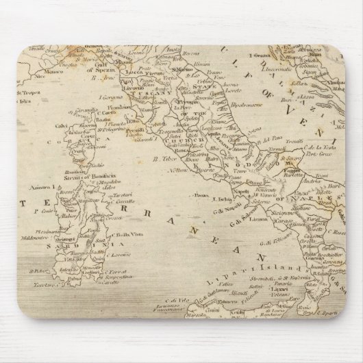 Italien Karte von Arrowsmith Mousepad (Vorne)